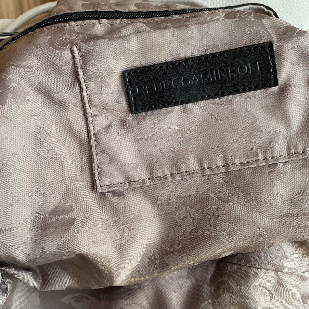 Rebecca Minkoff Backpack Leather tassel Drawstring Magnetic snap Closure Flaptop - Picture 7 of 16